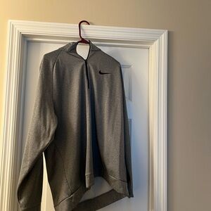 Nike Gray Pullover Jacket Dri Fit